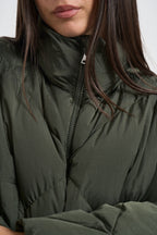 Giubbotto donna imbottito verde militare EDITO 80092003 MAX MARA WEEKEND 