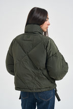 Giubbotto donna imbottito verde militare EDITO 80092003 MAX MARA WEEKEND 