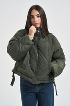 Giubbotto donna imbottito verde militare EDITO 80092003 MAX MARA WEEKEND 