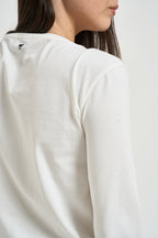 T-shirt con maniche 3/4 donna bianca MULTI 001 MAX MARA WEEKEND 