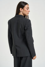 Blazer donna doppiopetto grigio antracite ORNATI 10265015 MAX MARA WEEKEND 