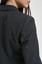 Blazer donna doppiopetto grigio antracite ORNATI 10265015 MAX MARA WEEKEND 
