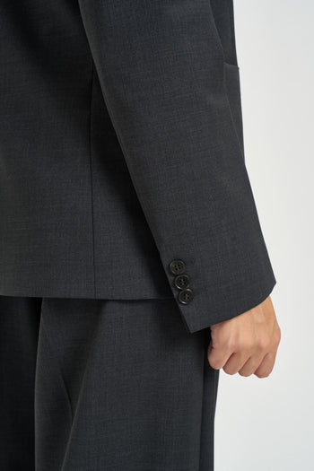 Blazer donna doppiopetto grigio antracite - 7