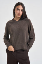 Maglia donna in cashmere marrone PADRE 65083004 MAX MARA WEEKEND 