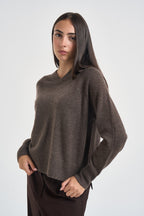 Maglia donna in cashmere marrone PADRE 65083004 MAX MARA WEEKEND 