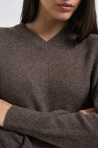 Maglia donna in cashmere marrone PADRE 65083004 MAX MARA WEEKEND 