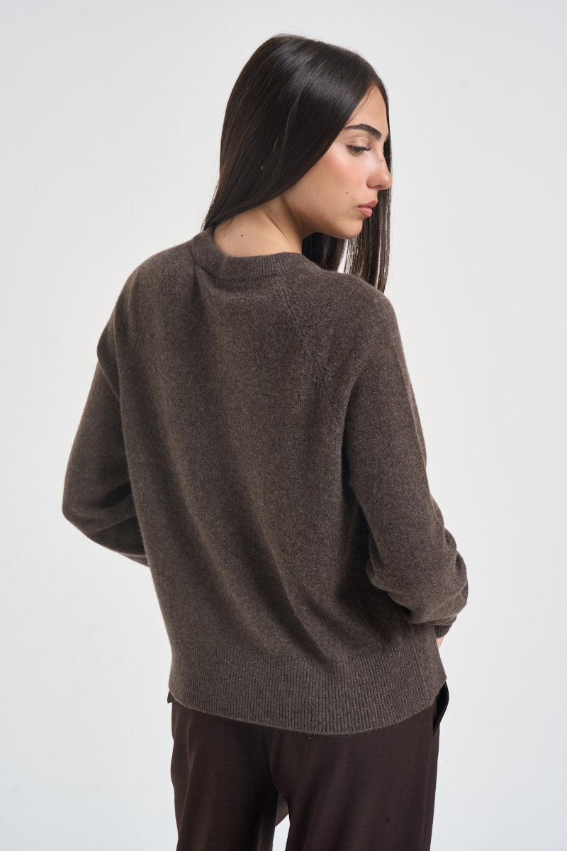 Maglia donna in cashmere marrone PADRE 65083004 MAX MARA WEEKEND 