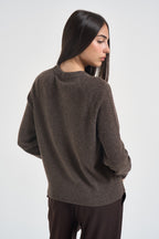 Maglia donna in cashmere marrone PADRE 65083004 MAX MARA WEEKEND 