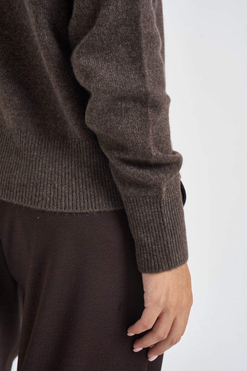 Maglia donna in cashmere marrone PADRE 65083004 MAX MARA WEEKEND 