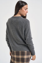 Maglia donna in cashmere antracite PADRE 65083005 MAX MARA WEEKEND 