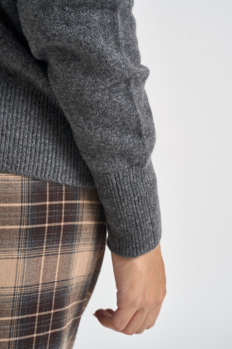 Maglia donna in cashmere antracite PADRE 65083005 MAX MARA WEEKEND 