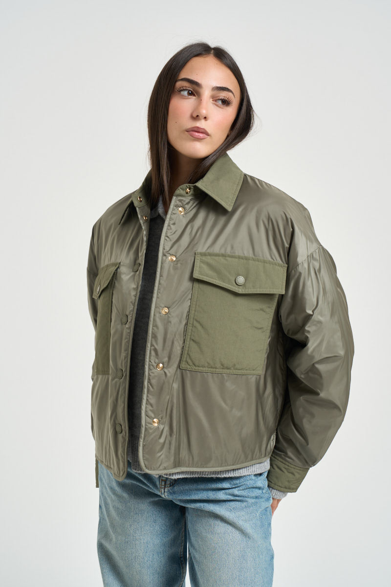 Bomber donna oversize verde oliva SUGHERO 10041011 MAX MARA WEEKEND 