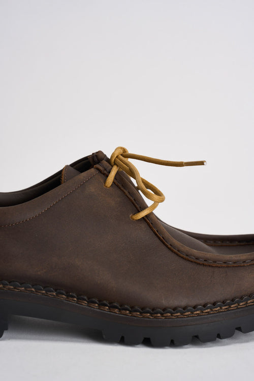 Scarpe uomo stringate marrone scuro - 2