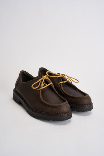 Scarpe uomo stringate marrone scuro - 3