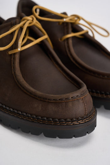 Scarpe uomo stringate marrone scuro - 4