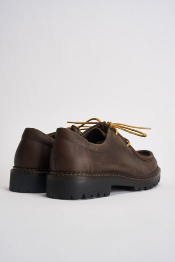 Scarpe uomo stringate marrone scuro - 6