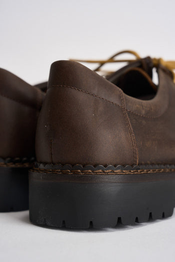 Scarpe uomo stringate marrone scuro - 7