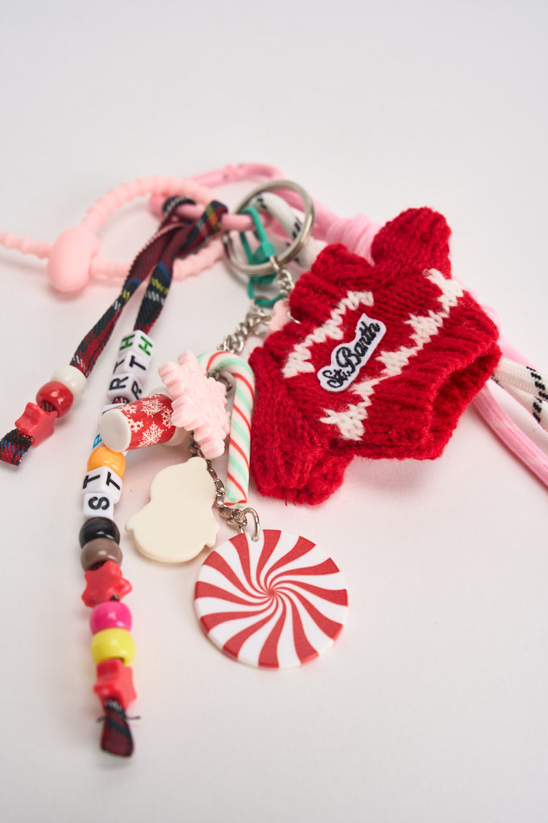 Funny Charm portachiavi multicolor FUNNYCHARM 00456M MC2 SAINT BARTH 