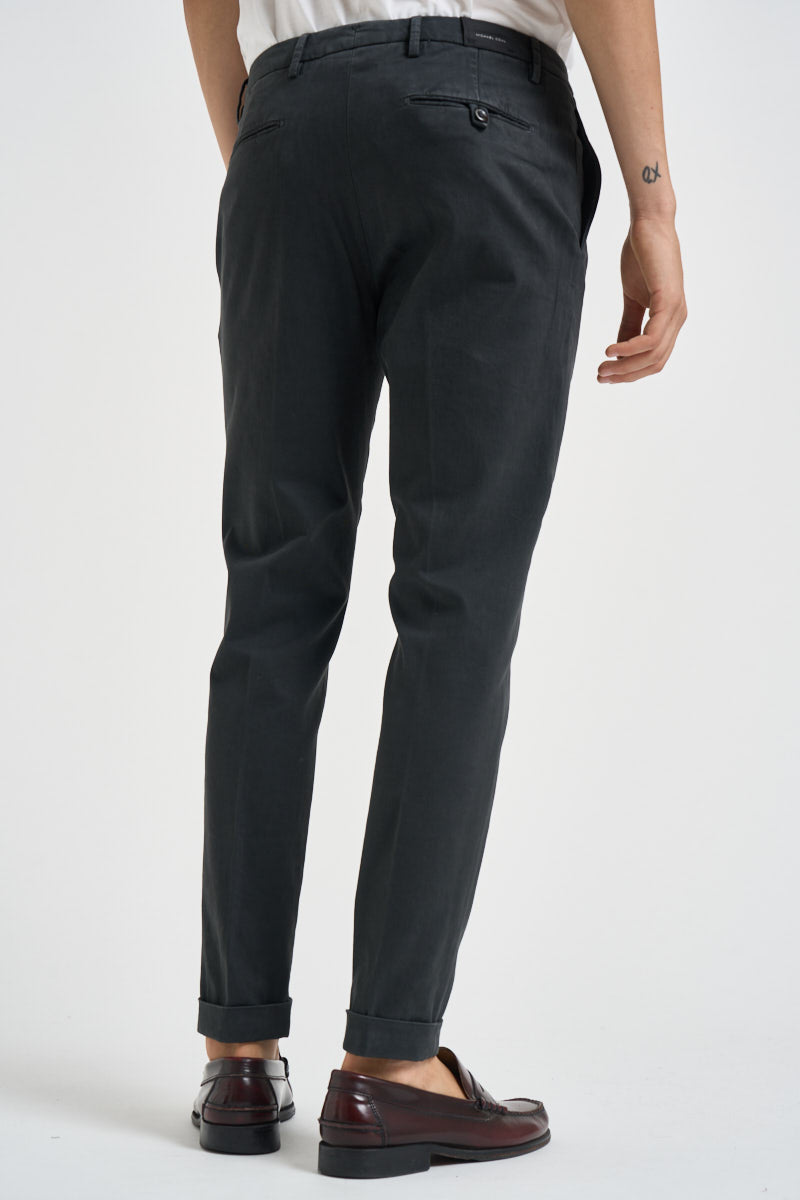 Pantalone uomo con pinces grigio antracite FREDERICK 2505ANTRACITE MICHAEL COAL 