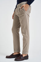 Pantalone uomo con pinces grigio FREDERICK 2505ARGILLA MICHAEL COAL 