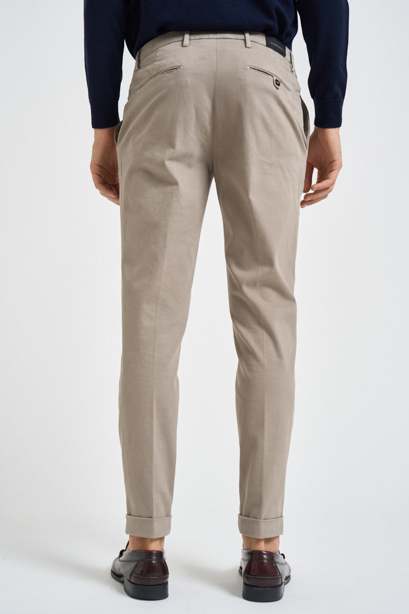 Pantalone uomo con pinces grigio FREDERICK 2505ARGILLA MICHAEL COAL 