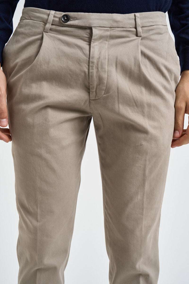 Pantalone uomo con pinces grigio FREDERICK 2505ARGILLA MICHAEL COAL 
