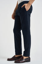 Pantalone uomo con pinces blu FREDERICK 2505BLU MICHAEL COAL 