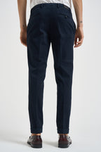 Pantalone uomo con pinces blu FREDERICK 2505BLU MICHAEL COAL 