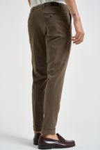 Pantalone uomo con pinces fango FREDERICK 2505FANGO MICHAEL COAL 