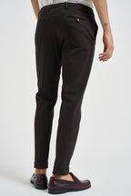 Pantalone uomo con pinces marrone FREDERICK 2505MORO MICHAEL COAL 