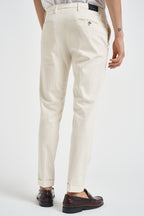 Pantaloni uomo con pinces panna FREDERICK 2505PANNA MICHAEL COAL 