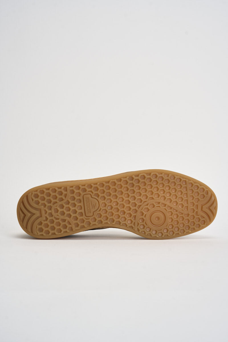 Sneakers uomo basse in pelle scamosciata marroni CL178 TAUPE MOACONCEPT 