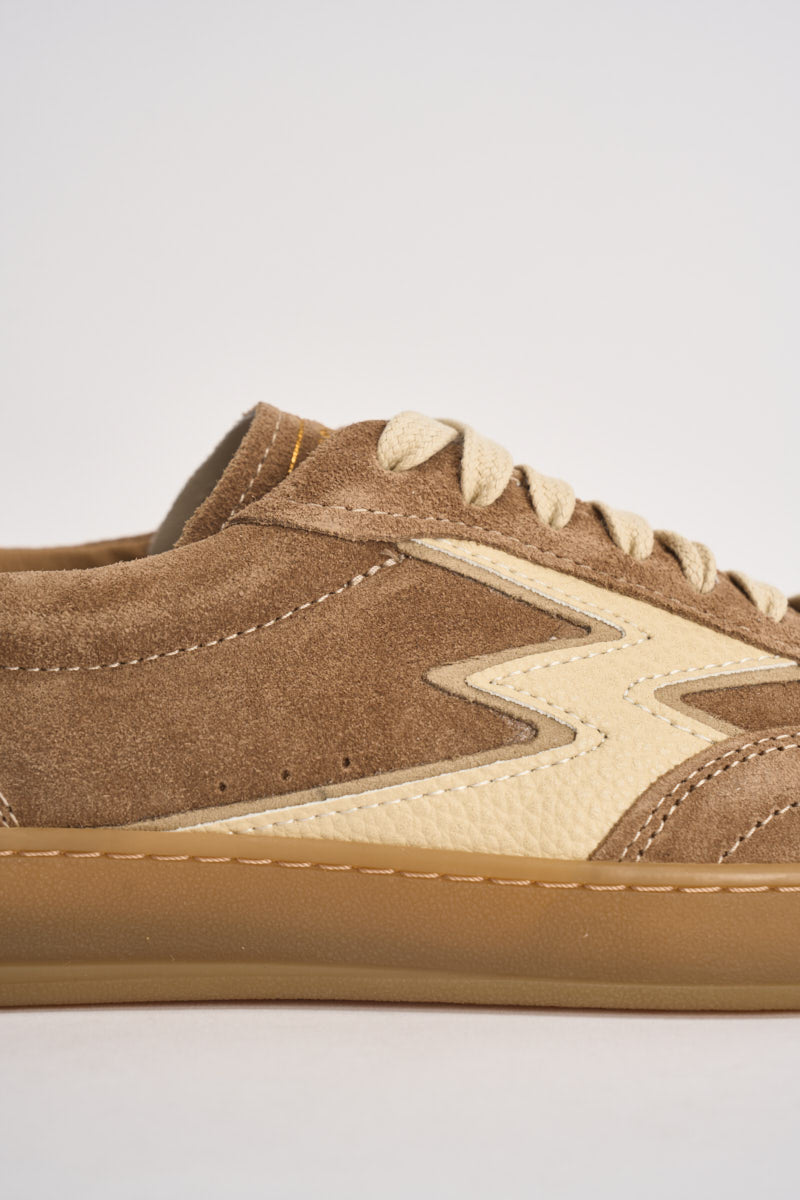 Sneakers donna Club in suede sabbia CL321 BEIGE MOACONCEPT 