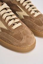 Sneakers donna Club in suede sabbia CL321 BEIGE MOACONCEPT 
