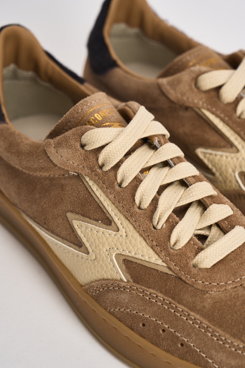 Sneakers donna Club in suede sabbia CL321 BEIGE MOACONCEPT 