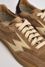 Sneakers donna Club in suede sabbia CL321 BEIGE MOACONCEPT 