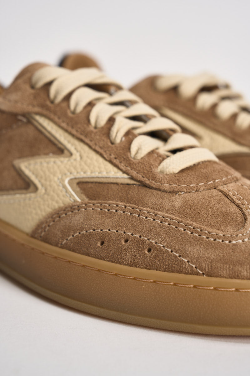 Sneakers donna Club in suede sabbia CL321 BEIGE MOACONCEPT 