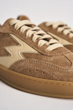 Sneakers donna Club in suede sabbia CL321 BEIGE MOACONCEPT 