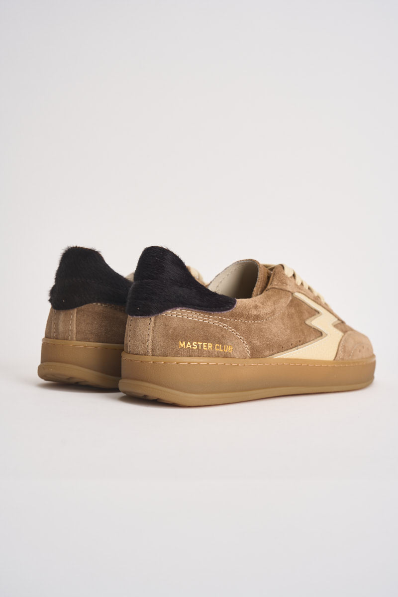 Sneakers donna Club in suede sabbia CL321 BEIGE MOACONCEPT 