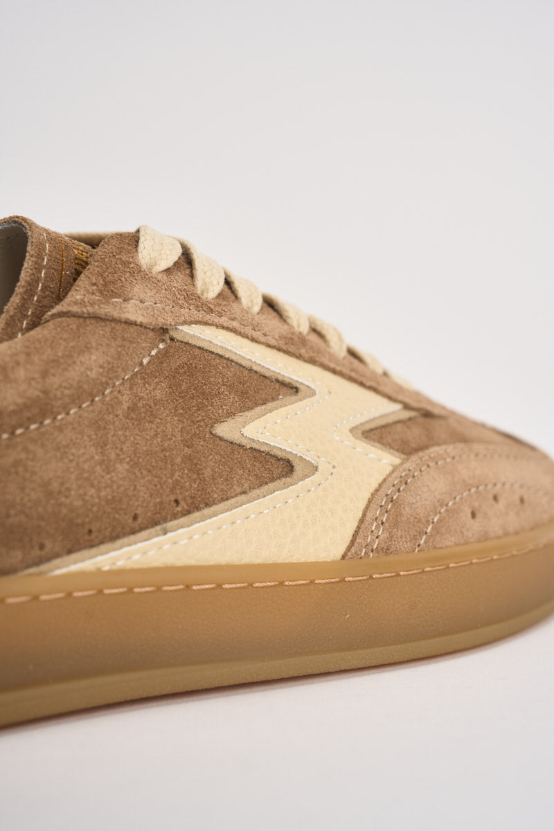 Sneakers donna Club in suede sabbia CL321 BEIGE MOACONCEPT 