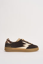 Sneakers donna Club in suede testa di moro CL323 BROWN MOACONCEPT 