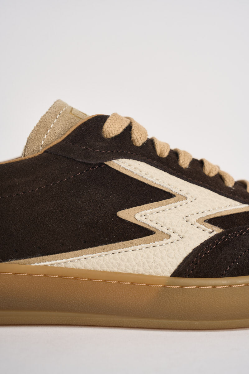 Sneakers donna Club in suede testa di moro CL323 BROWN MOACONCEPT 