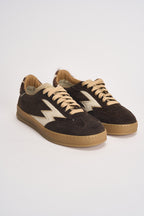 Sneakers donna Club in suede testa di moro CL323 BROWN MOACONCEPT 