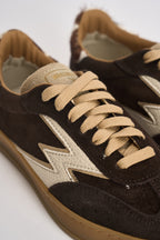Sneakers donna Club in suede testa di moro CL323 BROWN MOACONCEPT 