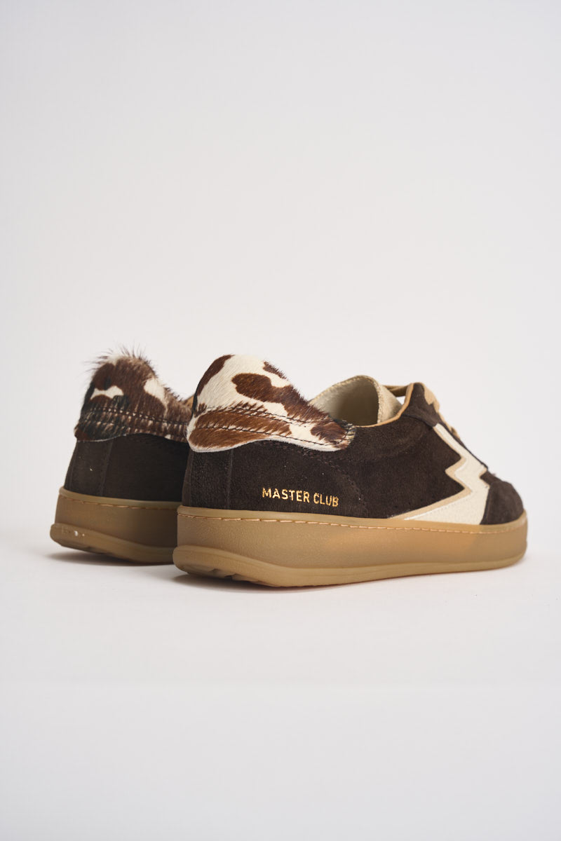 Sneakers donna Club in suede testa di moro CL323 BROWN MOACONCEPT 