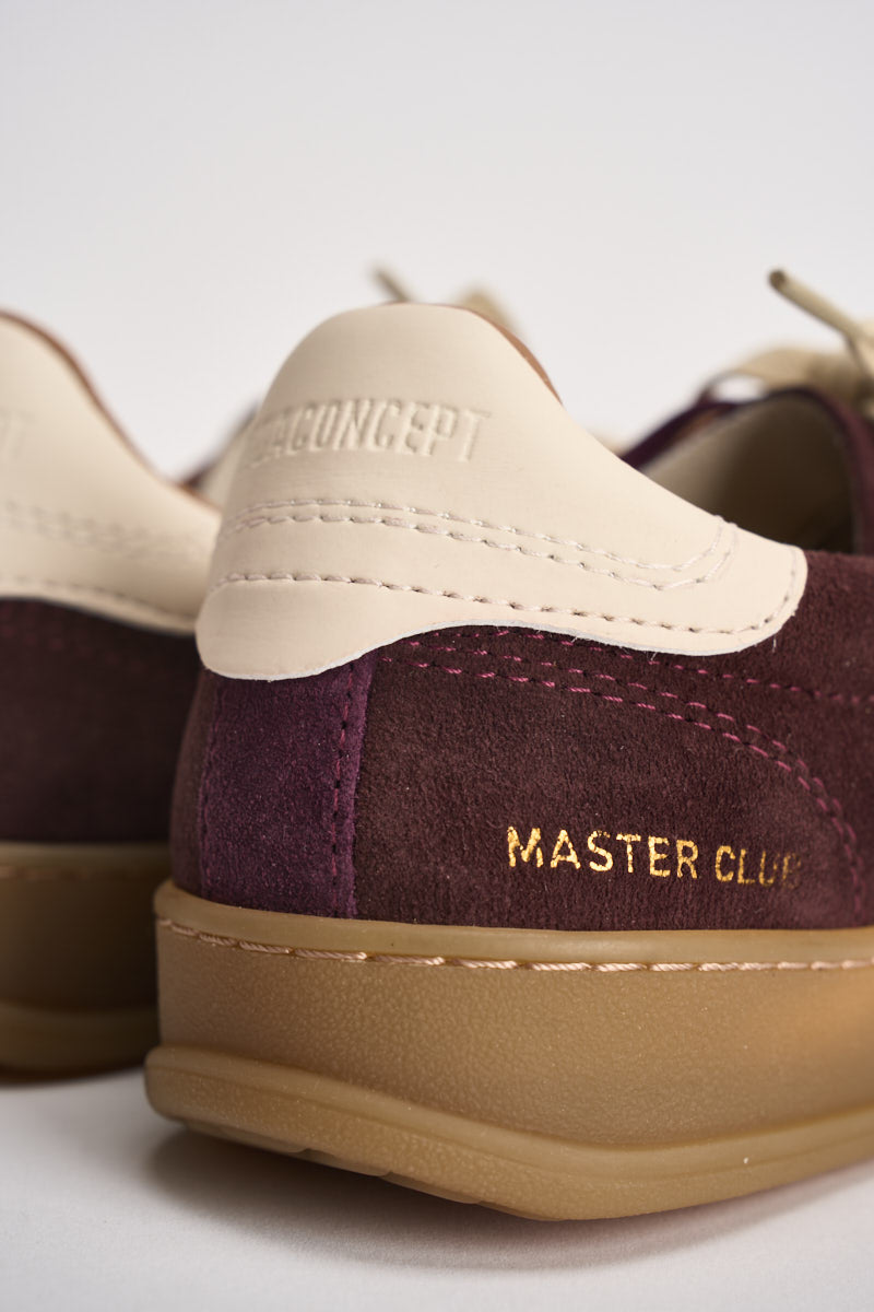 Sneakers donna Club Patchwork  in suede mogano CL342 MULTIBORDEAUX MOACONCEPT 