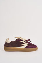 Sneakers donna Club Patchwork  in suede mogano CL342 MULTIBORDEAUX MOACONCEPT 