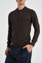 Polo uomo a maniche lunghe moro MIM274 MORO MORO 