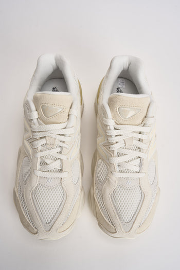 Sneakers uomo 9060 bianche e panna - 6