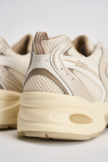 Sneakers donna 530 panna e beige - 9